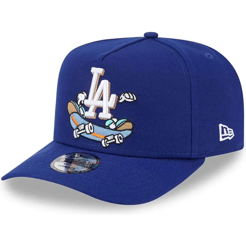 lippikset-kaareva-sininen-snapback-9fifty-a-frame-cartoon-los-angeles-dodgers-mlb-new-era