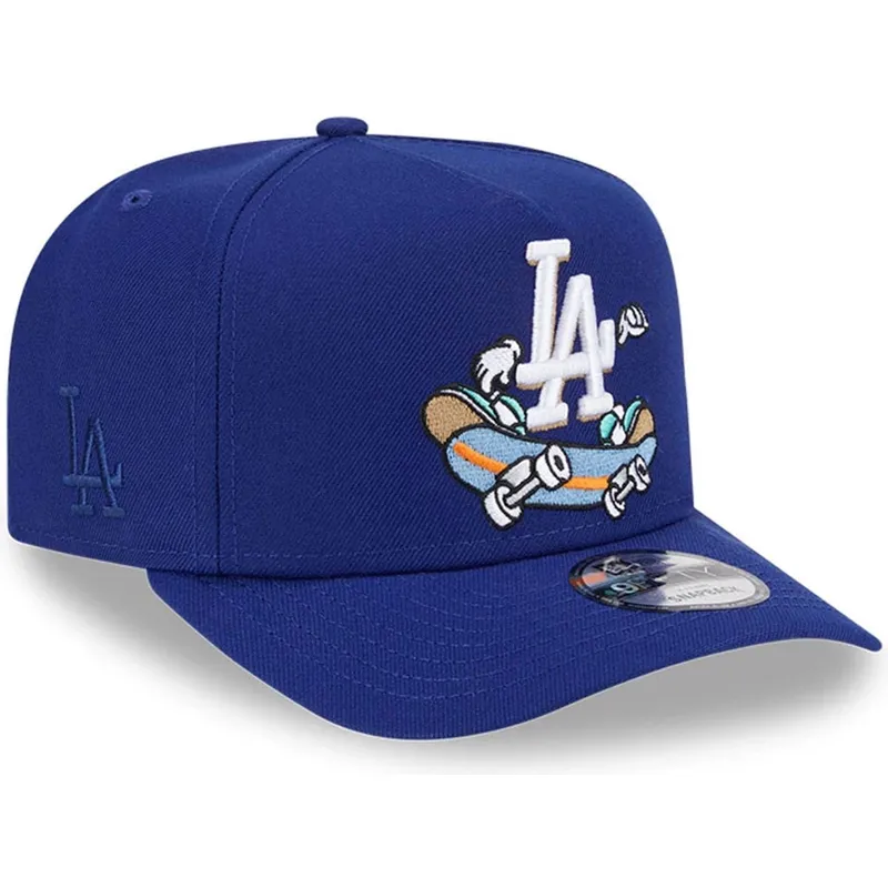 lippikset-kaareva-sininen-snapback-9fifty-a-frame-cartoon-los-angeles-dodgers-mlb-new-era