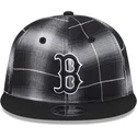 lippikset-littea-musta-snapback-9fifty-retro-crown-plaid-boston-red-sox-mlb-new-era