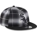 lippikset-littea-musta-snapback-9fifty-retro-crown-plaid-chicago-white-sox-mlb-new-era