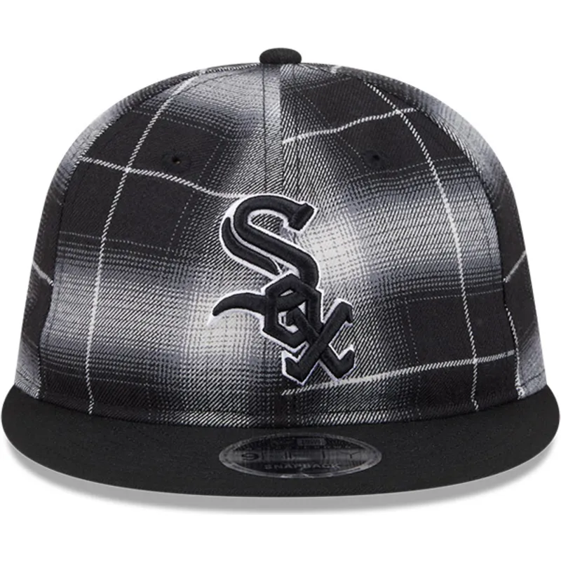 lippikset-littea-musta-snapback-9fifty-retro-crown-plaid-chicago-white-sox-mlb-new-era