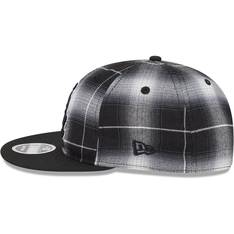 lippikset-littea-musta-snapback-9fifty-retro-crown-plaid-chicago-white-sox-mlb-new-era