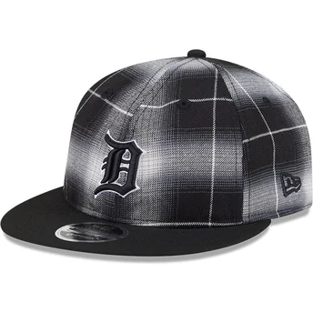 Lippikset litteä musta snapback 9FIFTY Retro Crown Plaid Detroit Tigers MLB New Era