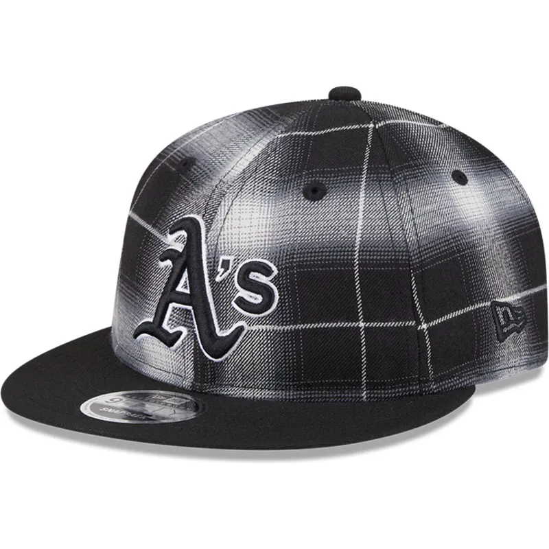 cap-littea-black-snapback-9fifty-retro-crown-plaid-oakland-athletics-mlb-new-era