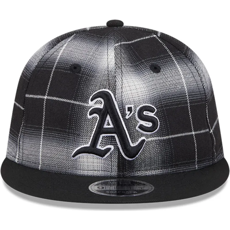 cap-littea-black-snapback-9fifty-retro-crown-plaid-oakland-athletics-mlb-new-era