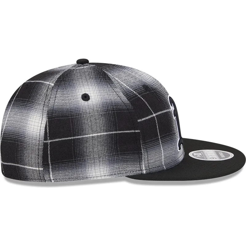 cap-littea-black-snapback-9fifty-retro-crown-plaid-oakland-athletics-mlb-new-era