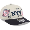lippikset-kaareva-beige-snapback-9fifty-retro-crown-scatter-new-york-yankees-mlb-new-era