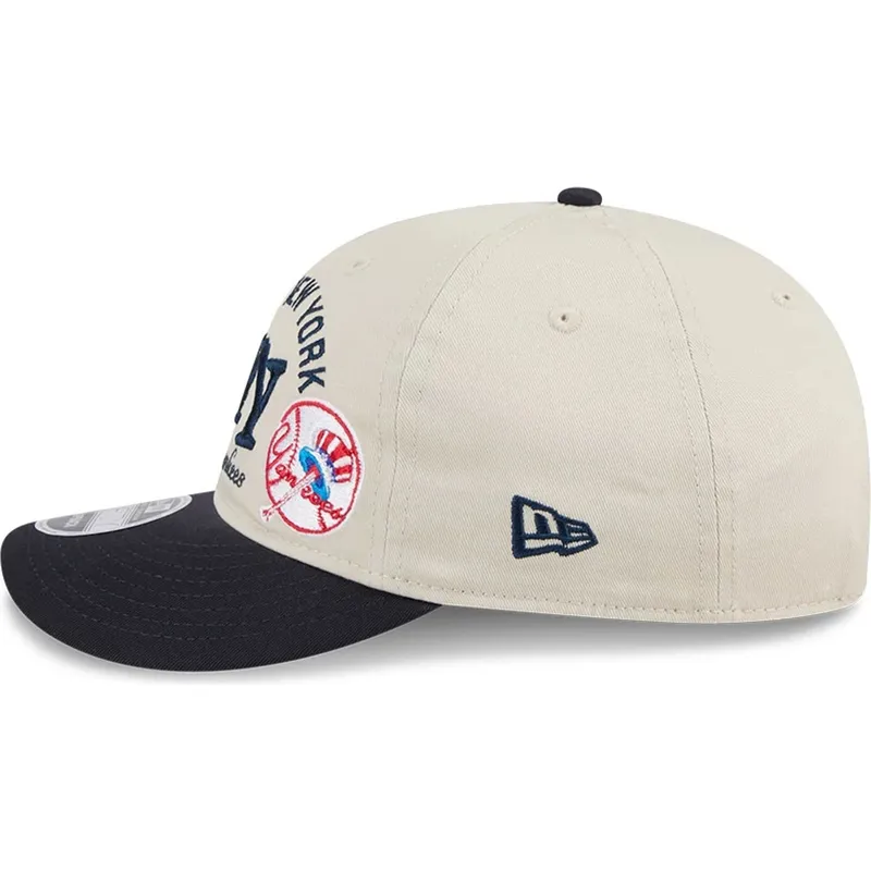 lippikset-kaareva-beige-snapback-9fifty-retro-crown-scatter-new-york-yankees-mlb-new-era