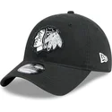 lippikset-kaareva-musta-saadettava-nauha-9twenty-stamp-chicago-blackhawks-nhl-new-era
