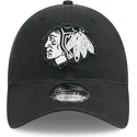 lippikset-kaareva-musta-saadettava-nauha-9twenty-stamp-chicago-blackhawks-nhl-new-era