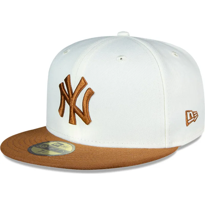 lippikset-littea-ruskea-istuva-59fifty-chrome-toast-side-patch-new-york-yankees-mlb-new-era