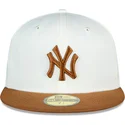 lippikset-littea-ruskea-istuva-59fifty-chrome-toast-side-patch-new-york-yankees-mlb-new-era