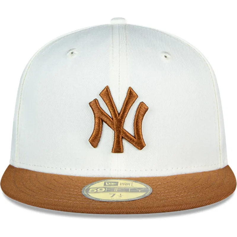 lippikset-littea-ruskea-istuva-59fifty-chrome-toast-side-patch-new-york-yankees-mlb-new-era