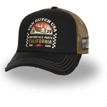 Lippikset kaareva rekka musta snapback CREW25 Von Dutch