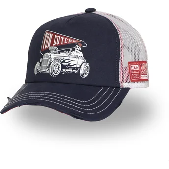 Lippikset kaareva rekka laivastonsininen snapback CREW26 Von Dutch