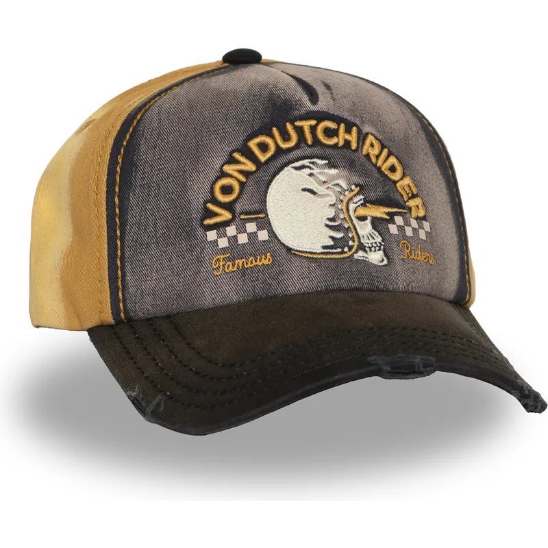 lippikset-kaareva-monivarinen-snapback-xavier05-von-dutch