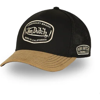 Cap kaareva black snapback Von Dutch