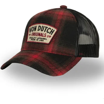 Lippikset kaareva rekka punainen snapback Von Dutch