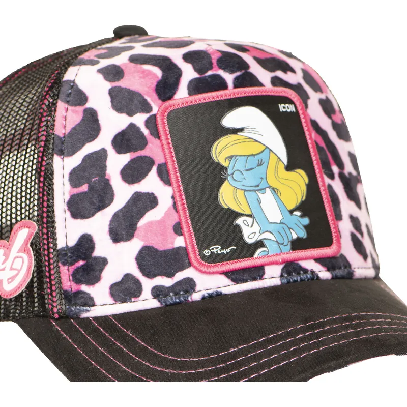 cap-kaareva-leopard-snapback-smurfette-the-smurfs-capslab