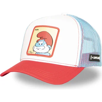 Lippikset kaareva rekka monivärinen snapback SMU PAPA Isopappa Smurffit Capslab