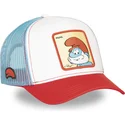 lippikset-kaareva-rekka-monivarinen-snapback-smu-papa-isopappa-smurffit-capslab