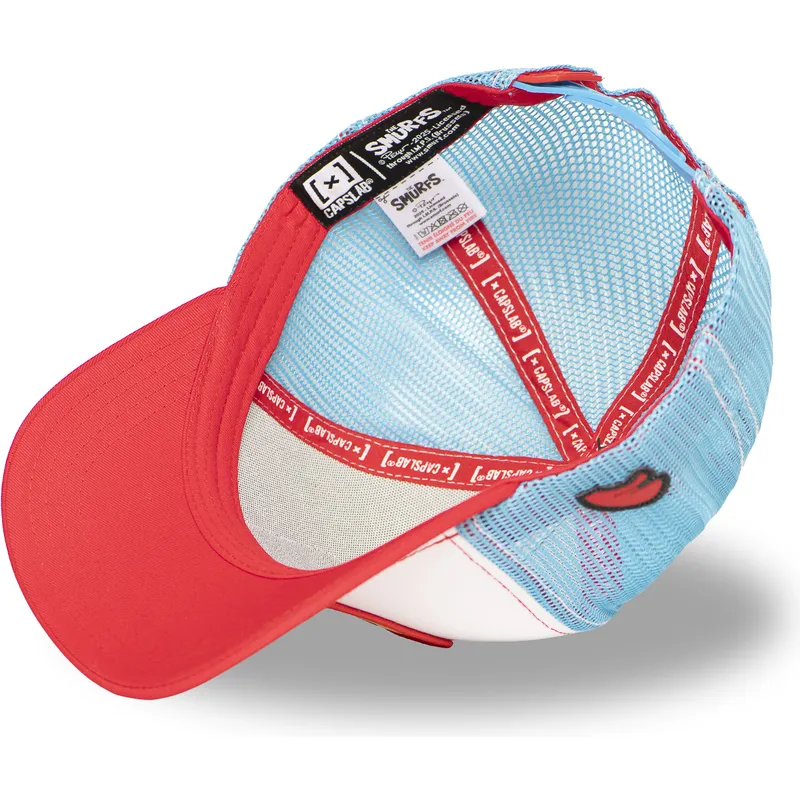 lippikset-kaareva-rekka-monivarinen-snapback-smu-papa-isopappa-smurffit-capslab