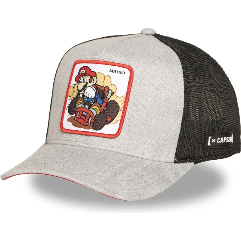 lippikset-kaareva-rekka-harmaa-snapback-kart-smk3-vro-bros-mario-super-mario-bros-capslab