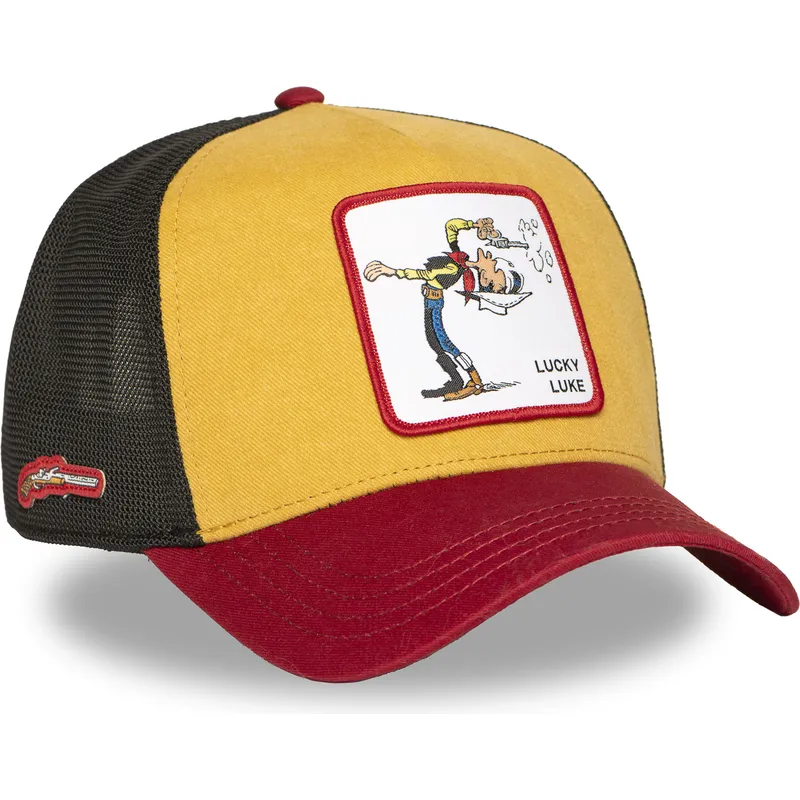 lippikset-kaareva-rekka-monivarinen-snapback-lck2-cow-lucky-luke-capslab lippikset-kaareva-rekka-monivarinen-snapback-lck2-cow-lucky-luke-capslab