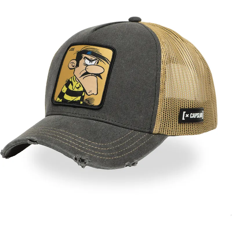lippikset-kaareva-rekka-harmaa-snapback-lck-joe-dalton-lucky-luke-capslab