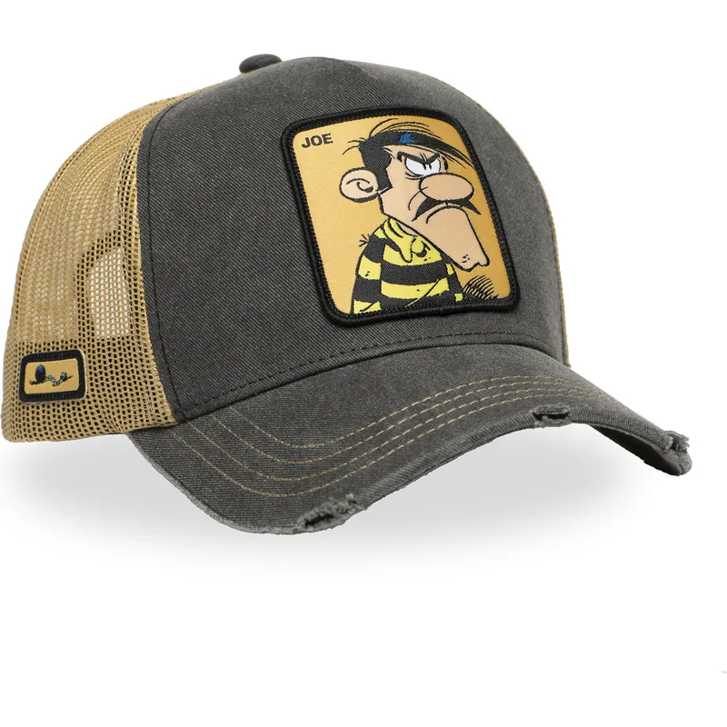 lippikset-kaareva-rekka-harmaa-snapback-lck-joe-dalton-lucky-luke-capslab