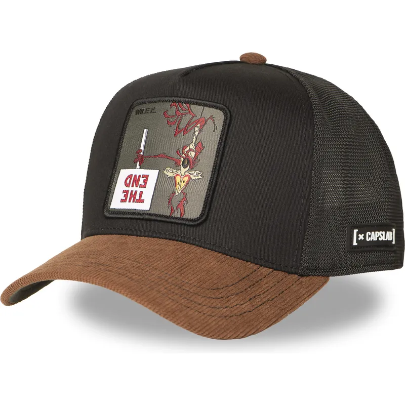 lippikset-kaareva-rekka-musta-snapback-loo12-wi2-kojootti-looney-tunes-capslab