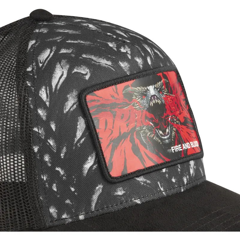 cap-kaareva-black-snapback-dracarys-fire-and-blood-got-blo-juego-dracarys-game-of-thrones-capslab