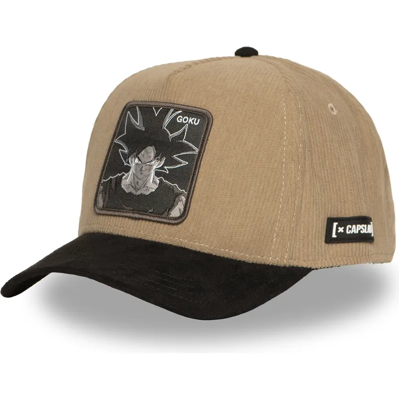 lippikset-kaareva-ruskea-snapback-son-goku-dragon-ball-capslab