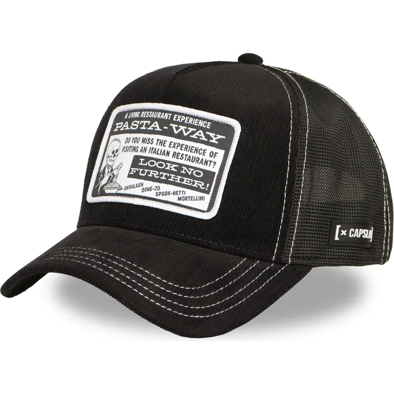 cap-kaareva-black-snapback-pasta-way-beetlejuice-capslab cap-kaareva-black-snapback-pasta-way-beetlejuice-capslab