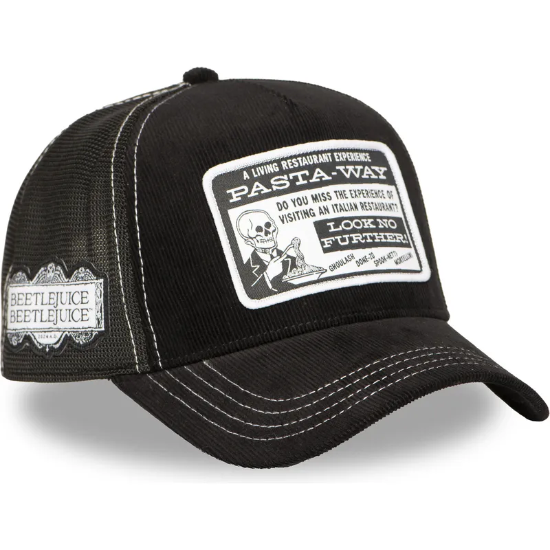 cap-kaareva-black-snapback-pasta-way-beetlejuice-capslab cap-kaareva-black-snapback-pasta-way-beetlejuice-capslab