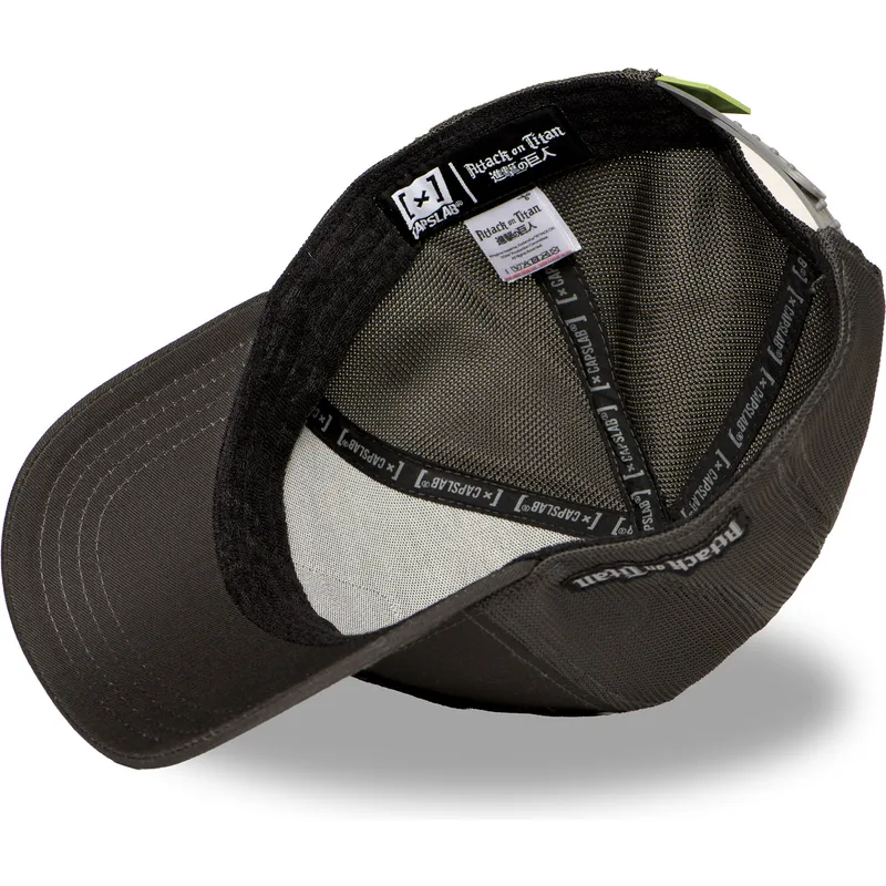 lippikset-kaareva-rekka-harmaa-snapback-hyokkayksen-jattilainen-attack-on-titan-capslab