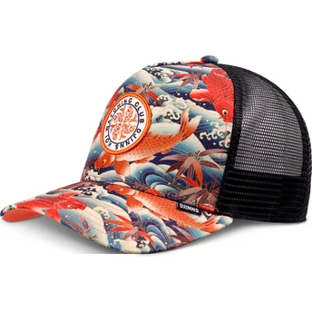 Lippikset kaareva rekka monivärinen snapback Koi Watching Club HFT Djinns