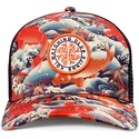 lippikset-kaareva-rekka-monivarinen-snapback-koi-watching-club-hft-djinns