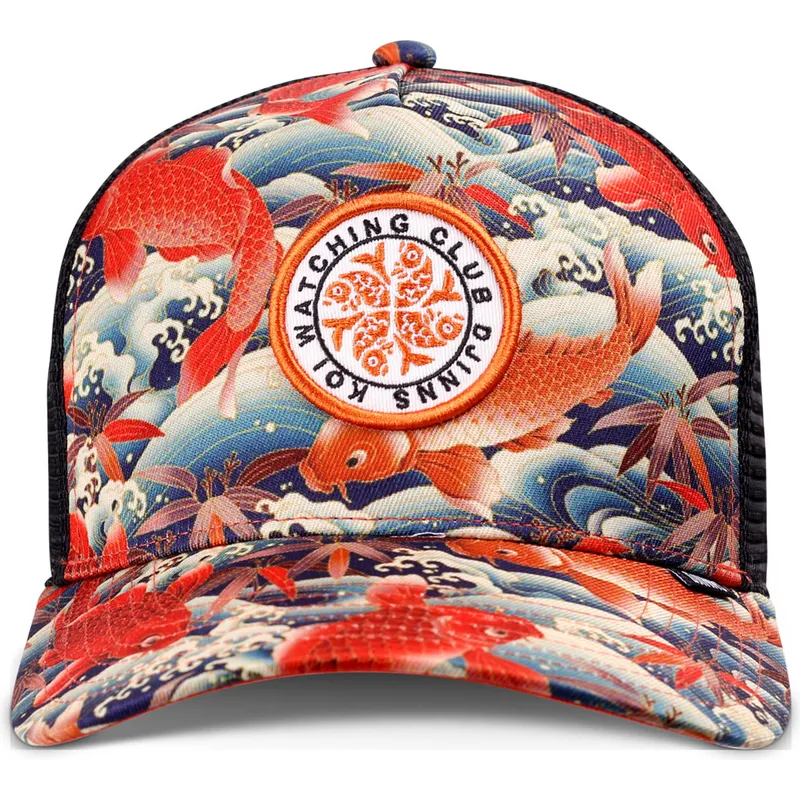 lippikset-kaareva-rekka-monivarinen-snapback-koi-watching-club-hft-djinns