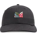 lippikset-kaareva-musta-saadettava-nauha-m-flowers-djinns