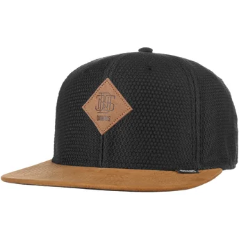 Lippikset litteä musta snapback Honey Knit Djinns