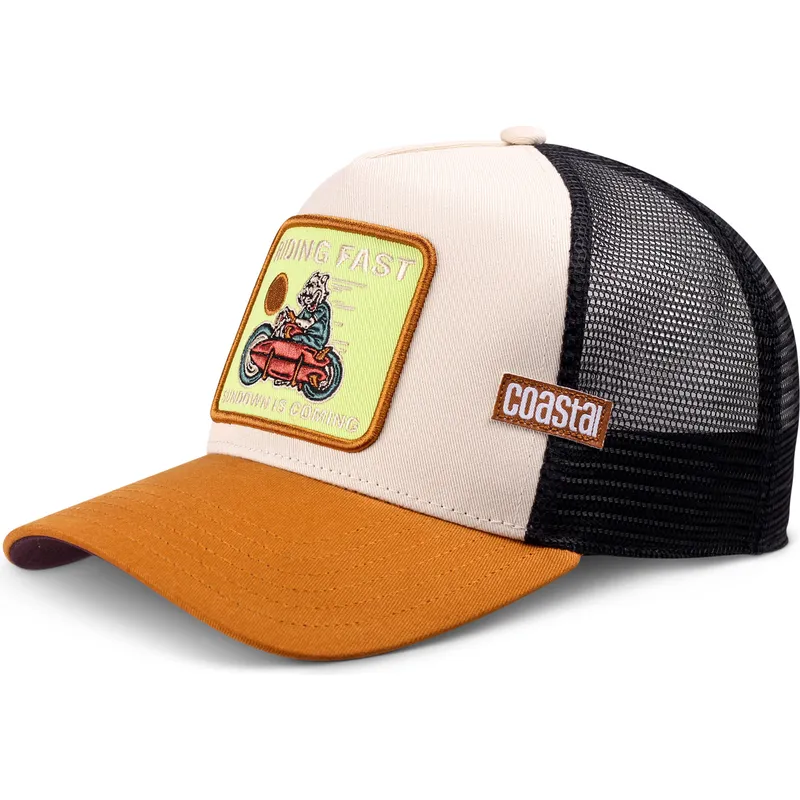 lippikset-kaareva-rekka-ruskea-snapback-riding-fast-hft-coastal lippikset-kaareva-rekka-ruskea-snapback-riding-fast-hft-coastal