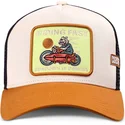 lippikset-kaareva-rekka-ruskea-snapback-riding-fast-hft-coastal