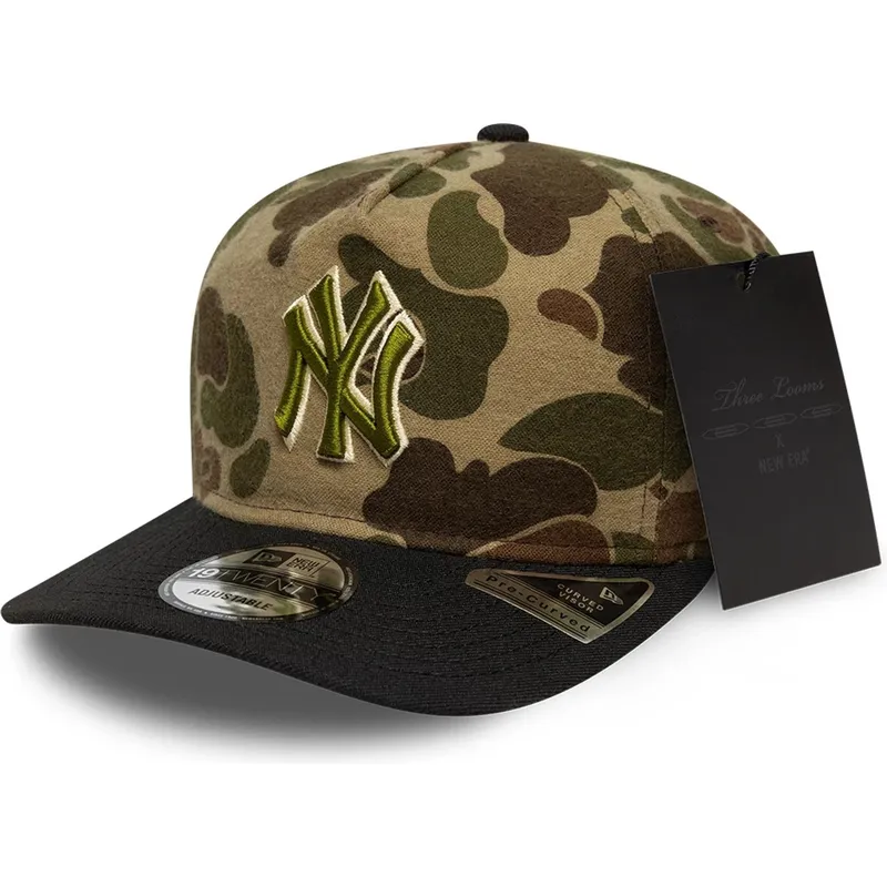 cap-kaareva-camouflage-adjustable-strap-19twenty-brushed-cotton-three-looms-duck-new-york-yankees-mlb-new-era cap-kaareva-camouflage-adjustable-strap-19twenty-brushed-cotton-three-looms-duck-new-york-yankees-mlb-new-era