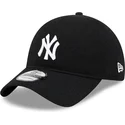lippikset-kaareva-musta-saadettava-nauha-9twenty-merino-wool-yarn-new-york-yankees-mlb-new-era