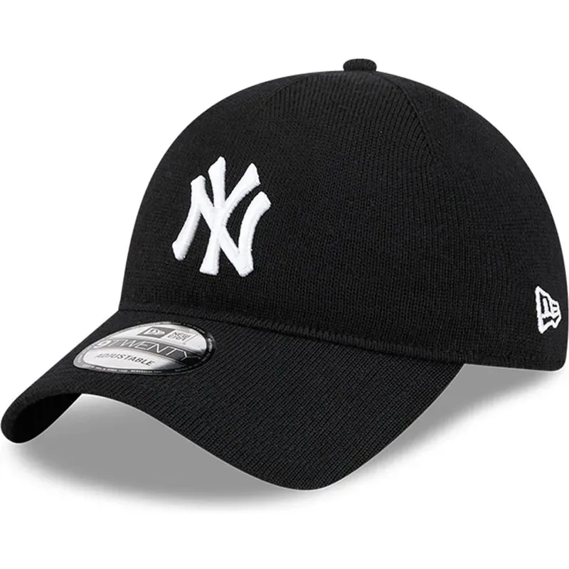 cap-kaareva-black-adjustable-strap-9twenty-merino-wool-yarn-new-york-yankees-mlb-new-era cap-kaareva-black-adjustable-strap-9twenty-merino-wool-yarn-new-york-yankees-mlb-new-era