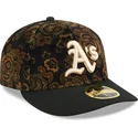 cap-kaareva-black-ajustada-59fifty-low-profile-floral-cord-three-looms-printed-corduroy-oakland-athletics-mlb-new-era