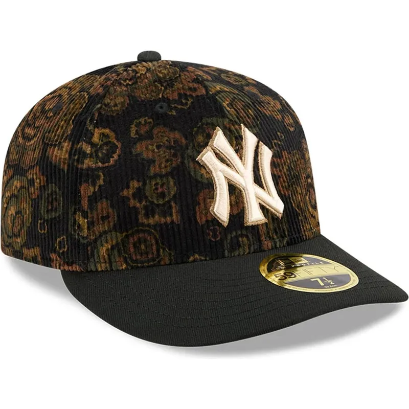 cap-kaareva-black-ajustada-59fifty-low-profile-floral-cord-three-looms-printed-corduroy-new-york-yankees-mlb-new-era