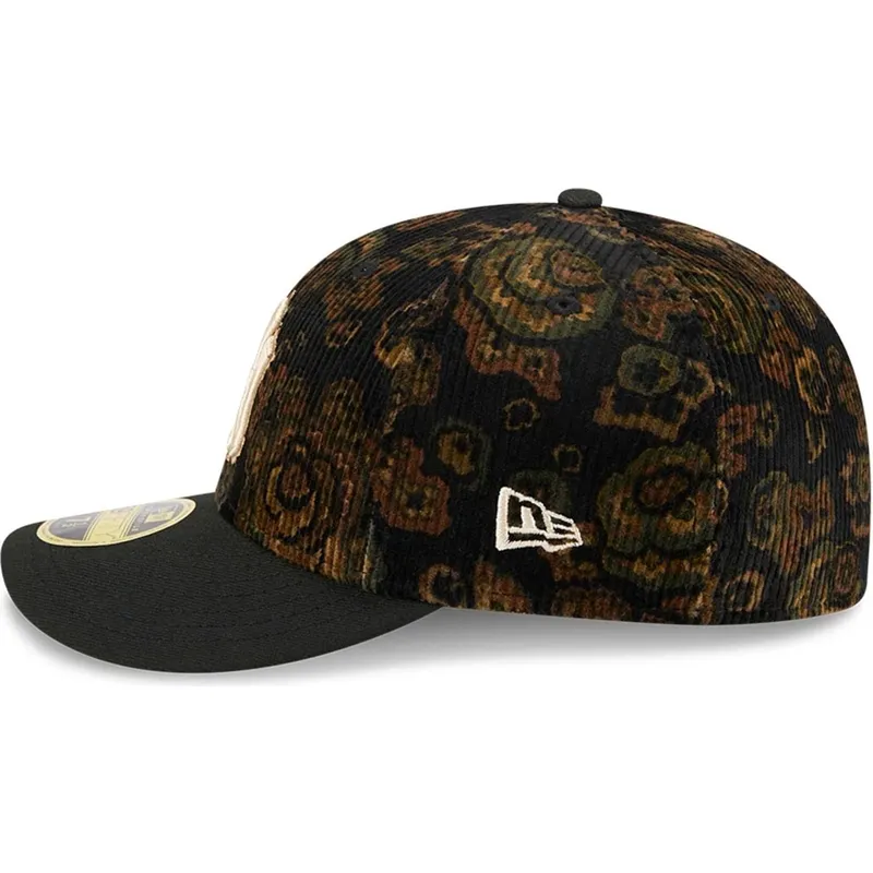 cap-kaareva-black-ajustada-59fifty-low-profile-floral-cord-three-looms-printed-corduroy-new-york-yankees-mlb-new-era