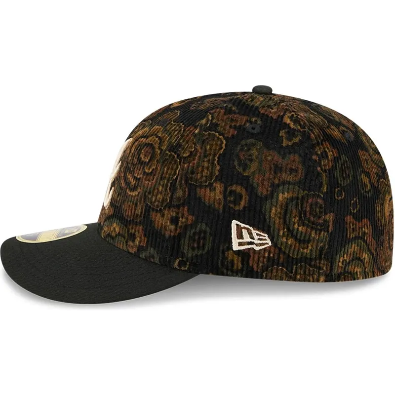 cap-kaareva-black-ajustada-59fifty-low-profile-floral-cord-three-looms-printed-corduroy-atlanta-braves-mlb-new-era